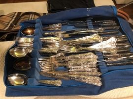 Silver-plate set of flatware