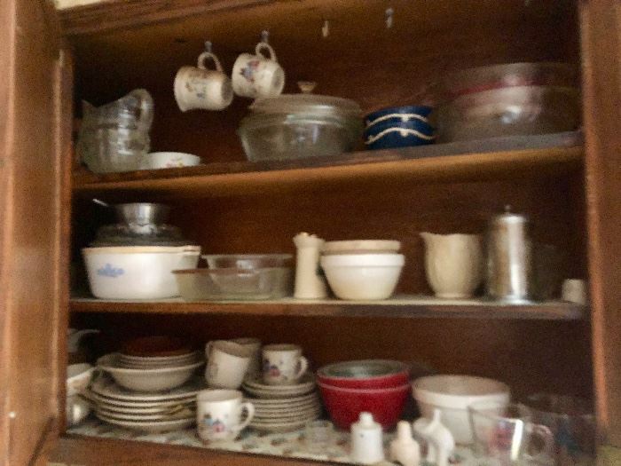 Kitchen items, dishes, pots & pans 