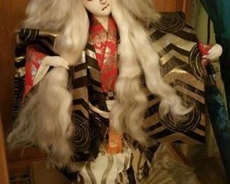 elaborate Kimekomi warrior doll