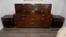 Henredon bedroom set....king headboard, dresser, and pair nightstands
