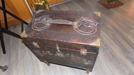 1939 Make/up box filled with Max Factor make/up