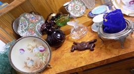 decorative glass and plates