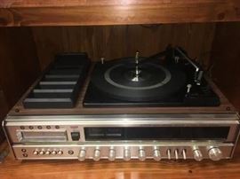 Emerson AM-FM Multiplex Receiver, LP & 8-Track Player!