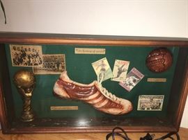 Vintage Soccer Shadow Box!