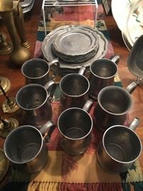 Crown Castle Ltd Pewter Dishes & Cups!