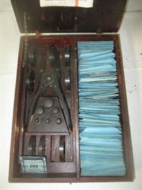 Close up of the optical set