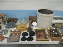 Crock and household items