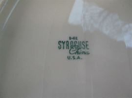 Mark on bottom of Syracuse China