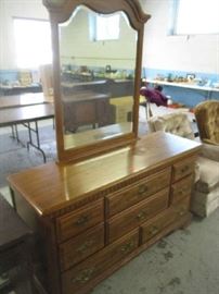 Dresser with mirror