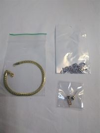 costume jewelry , bracelet, earrings, mom necklace https://ctbids.com/#!/description/share/86390