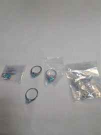 costume jewelry, rings, one necklace, set of butterfly earrings   https://ctbids.com/#!/description/share/86392