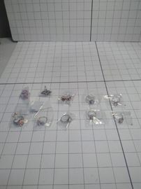 lot of 10 costume jewelry rings, ring sizes 7 and 8    https://ctbids.com/#!/description/share/86433