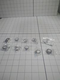 lot of 10 costume jewelry rings, sizes 9 and 10 + ? https://ctbids.com/#!/description/share/86439