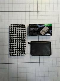 Pocket scale, herringbone flat wallet, and lock wallet     https://ctbids.com/#!/description/share/86486