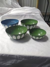 vintage ceramic covered metal bowls   https://ctbids.com/#!/description/share/86516
