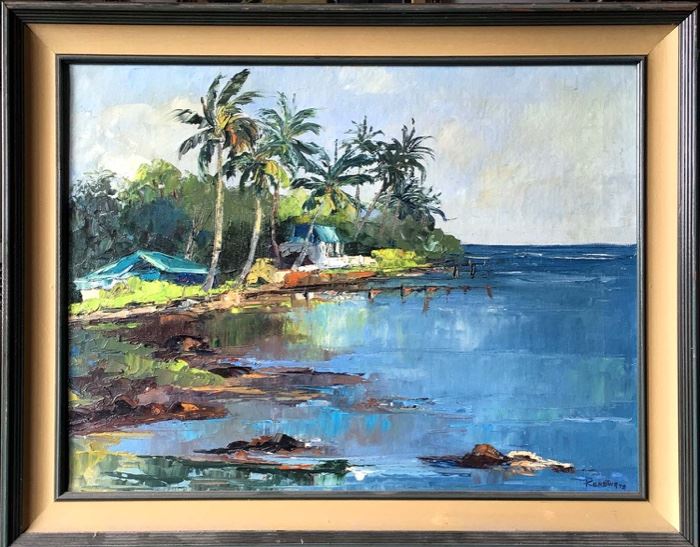 Vintage Fine Art - Kersting Hawaiian Seascapes and Landscapes