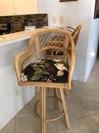 HIGH END UPHOLSTERED BAR STOOLS