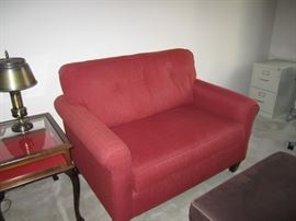 Ethan Allen Loveseat and Ottoman