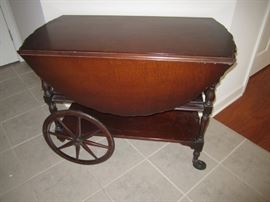 Mahogany Tea Cart