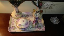 Early Bavarian dresser set 