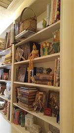 Many antique books and vintage Curiosities