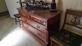 Marble top Eastlake dresser