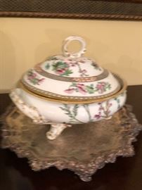  Beautiful Indian tree pattern  covered dish !! 