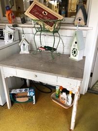 Wonderful vintage marble top table