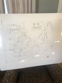 John Lennon signed lithograph with provenance