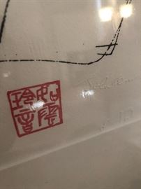 John Lennon original art 
Signed litho
