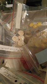Vintage buttons sewing notions