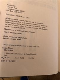 Nancy Friday Men In love .. Fourth Printing 1980 