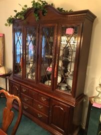 Thomasville lighted china cabinet