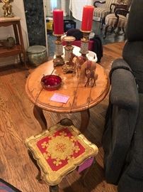 Distressed end table