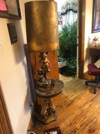 Vintage fountain lamp