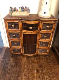 WIcker/bamboo console