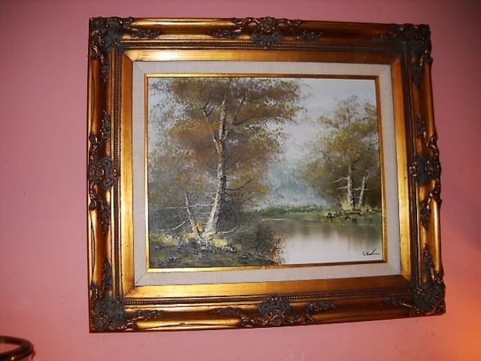 OIL AND BOARD BEAUTIFULLY FRAMED