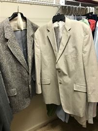 Two men's blazers- other men's clothing- approx. Size 46