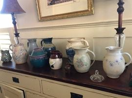 signed folk art pottery