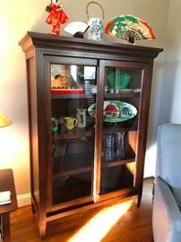glass-front display cabinet