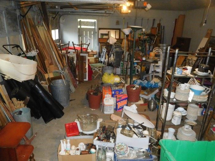 A packed garage!