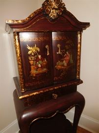 Unique Asian jewelry cabinet
