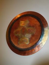 Thomas Markusen hand sculptured copper wall charger