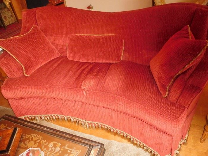 Unique curved sofa