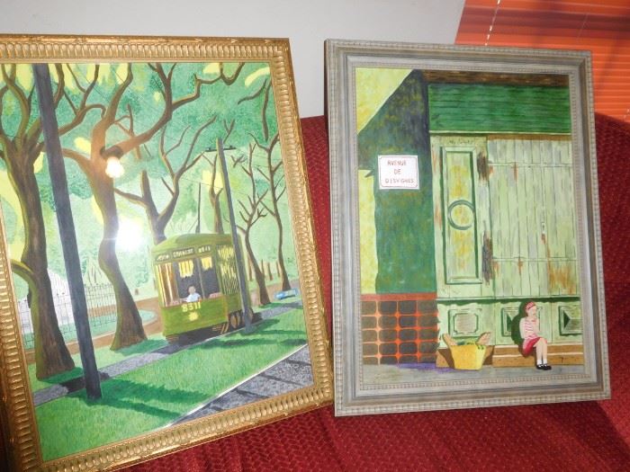 Original water colors by New Orleans artist
