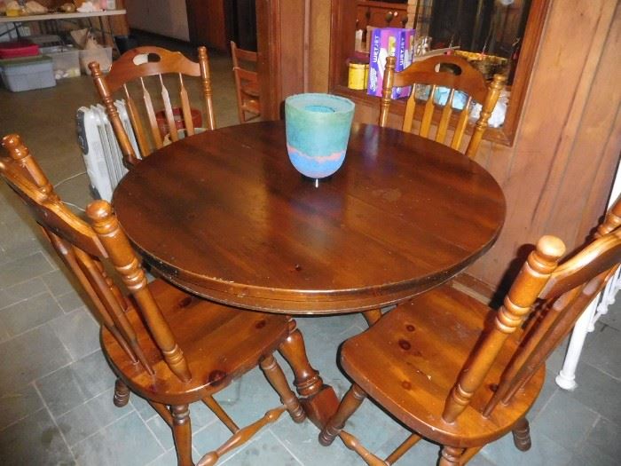 Solid pine breakfast set