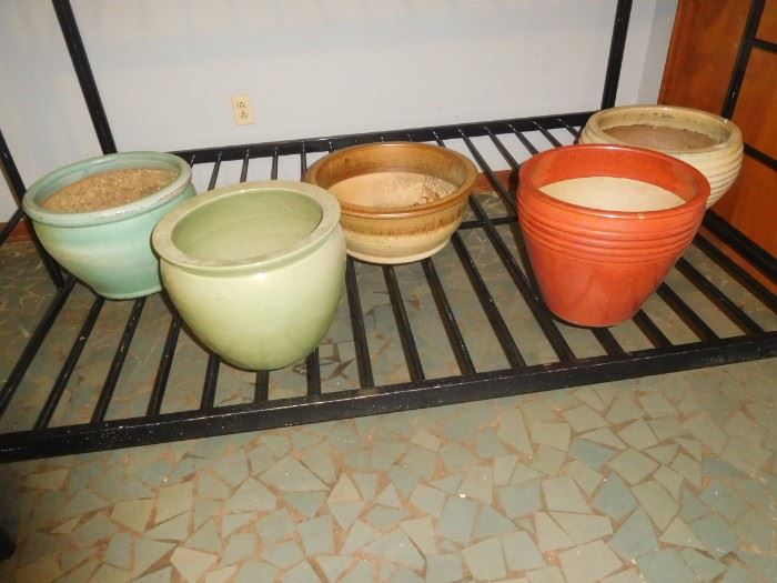 Large ceramic planters