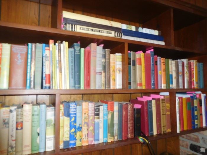 Lots of vintage books