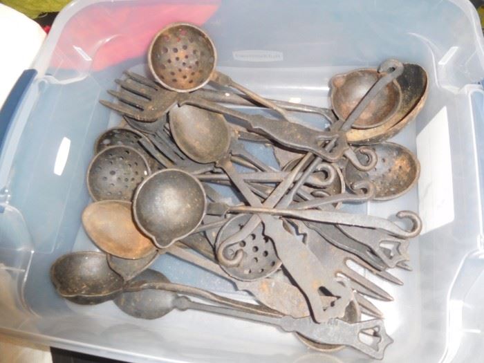 Cast iron cooking utensils