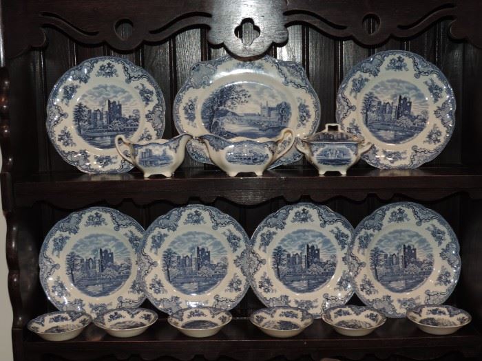 BLUE AND WHITE DISH LOT 